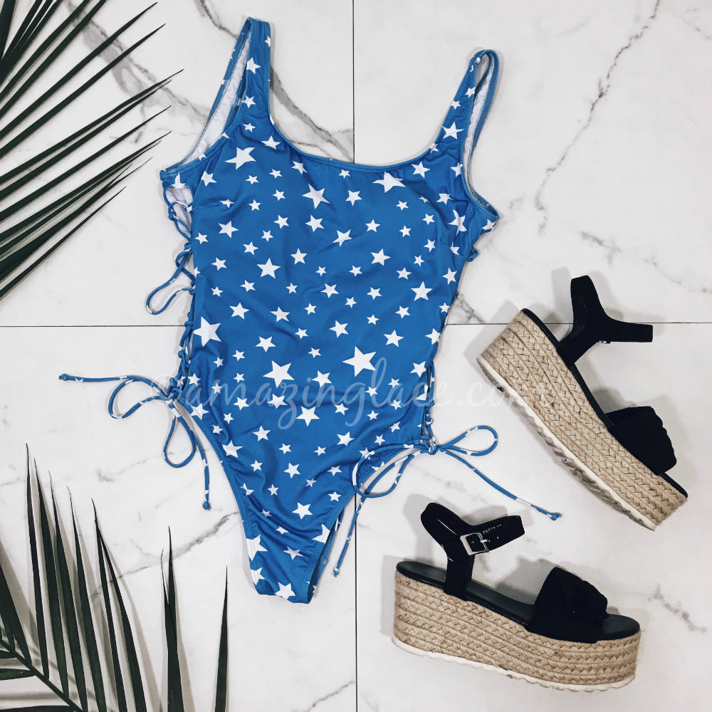 STAR ONE PIECE AND ESPADRILLES OUTFIT