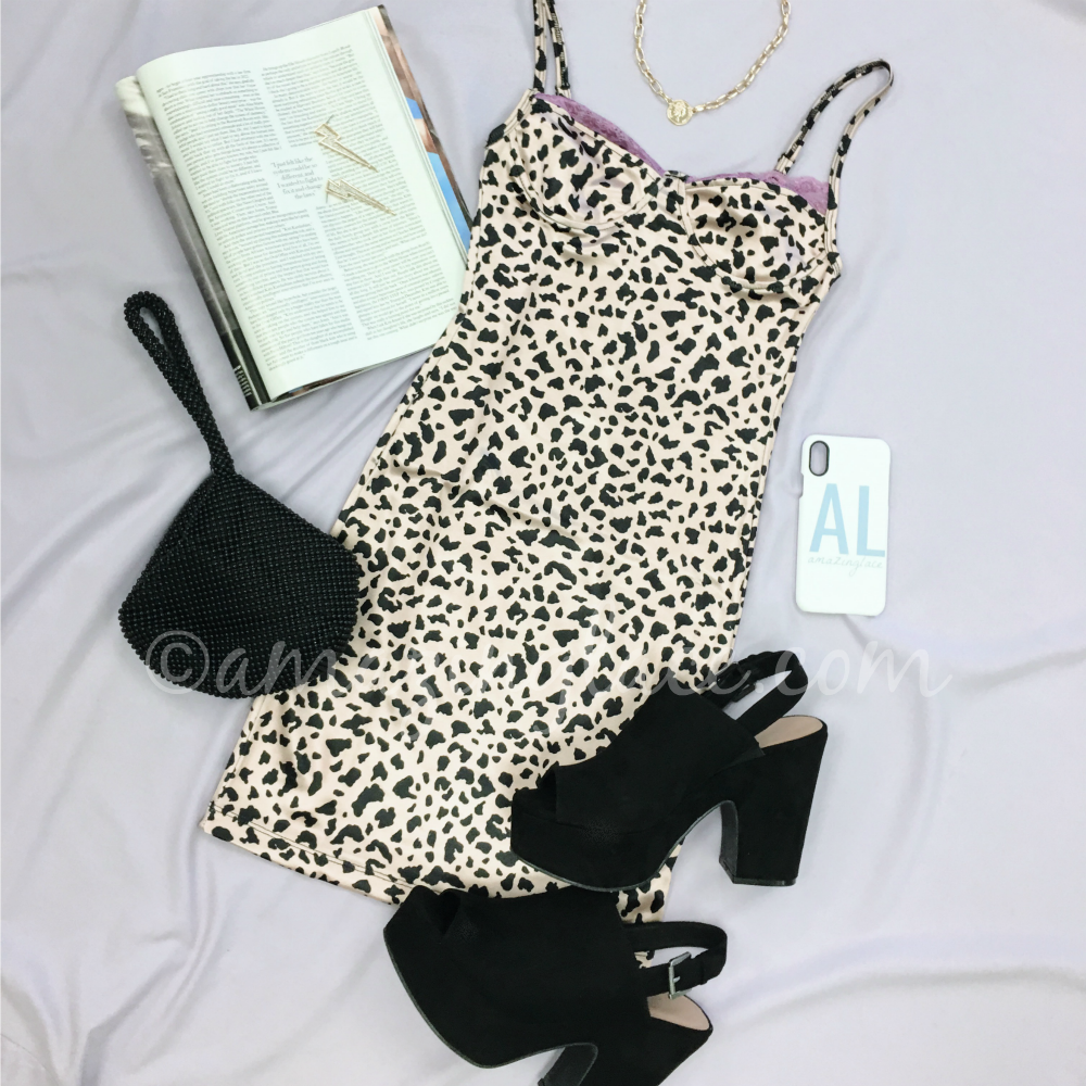 MOTEL LEOPARD DRESS AND CHINESE LAUNDRY HEELS OUTFIT
