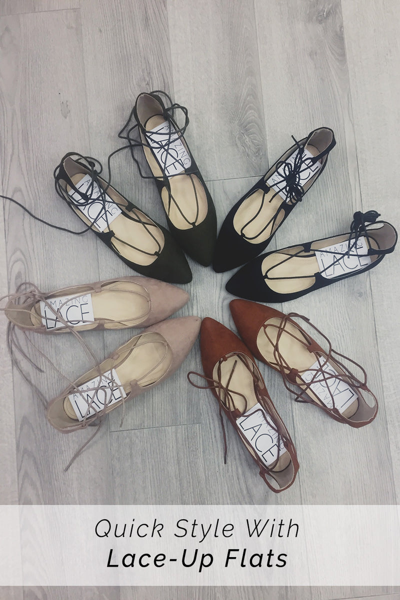 silver lace up flats
