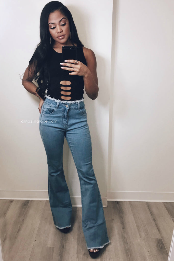 BELL BOTTOMS AND BODYSUIT OUTFIT