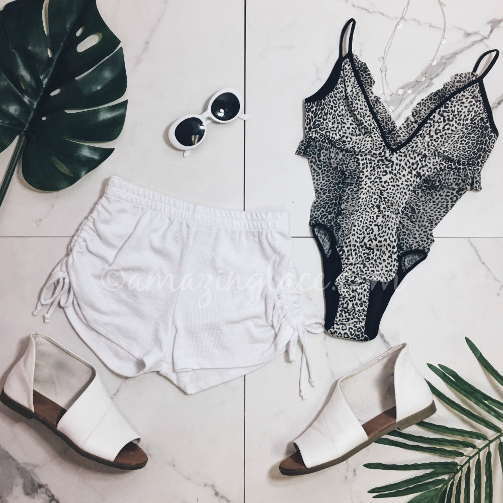 CHASER LEOPARD SWIM AND SHORTS OUTFIT