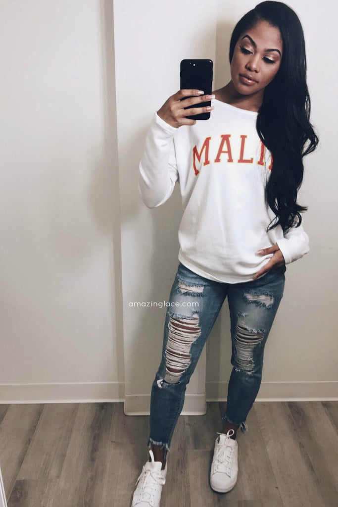 MALIBU TOP AND JEANS OUTFIT