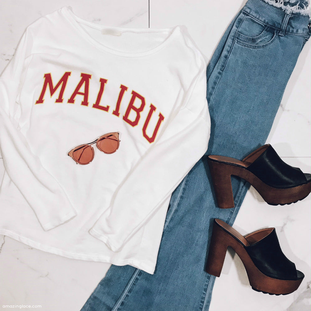 MALIBU TOP AND BELL BOTTOMS OUTFIT WITH SUNNIES