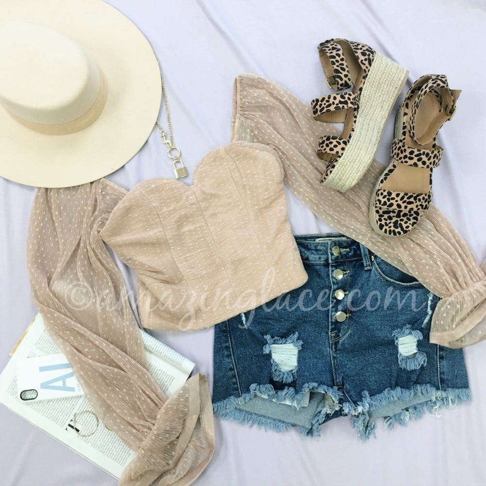 NUDE TOP AND LEOPARD ESPADRILLES OUTFIT