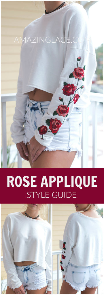 Our Best Selling Rose Applique Shirt