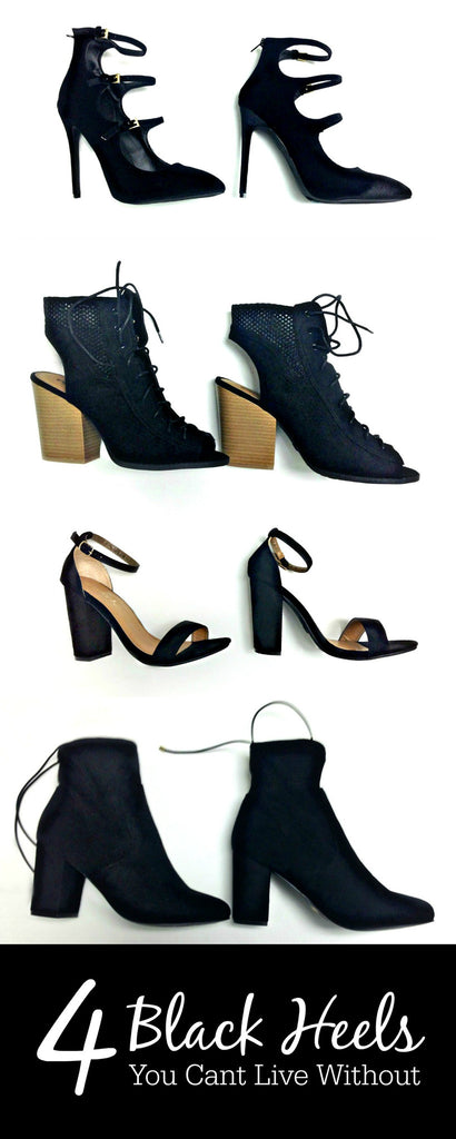 Four Black Heels You Can't Live Without