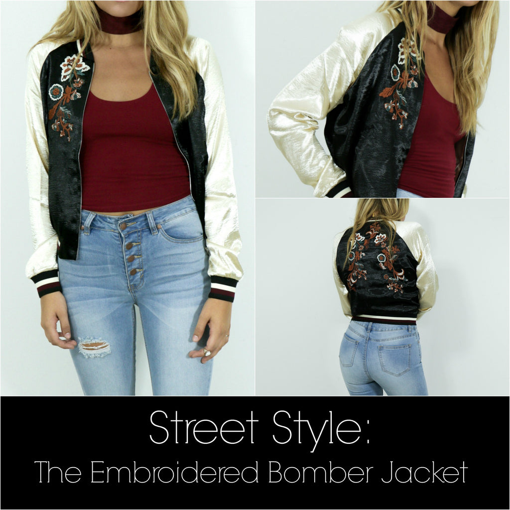Street Style: The Embroidered Bomber Jacket