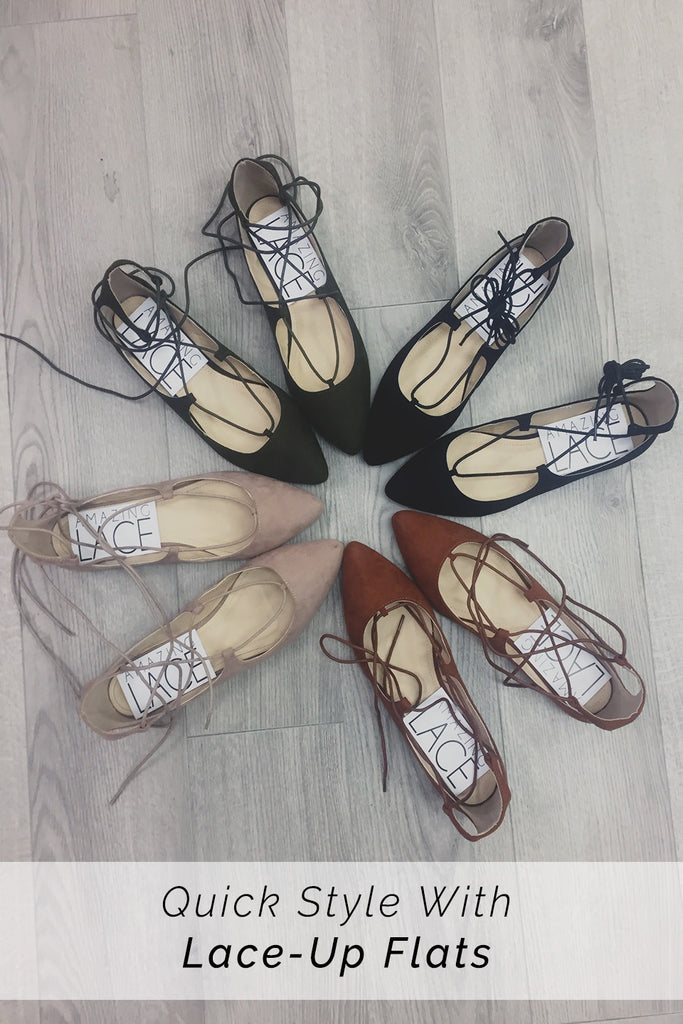 Quick Style With Lace-Up Flats