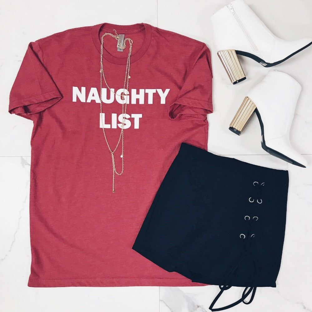 NAUGHTY LIST HOLIDAY TOP OUTFIT