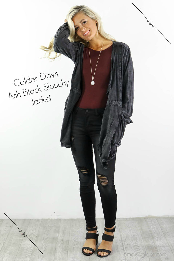 Colder Days Jacket JUST DROPPED In Ash Black