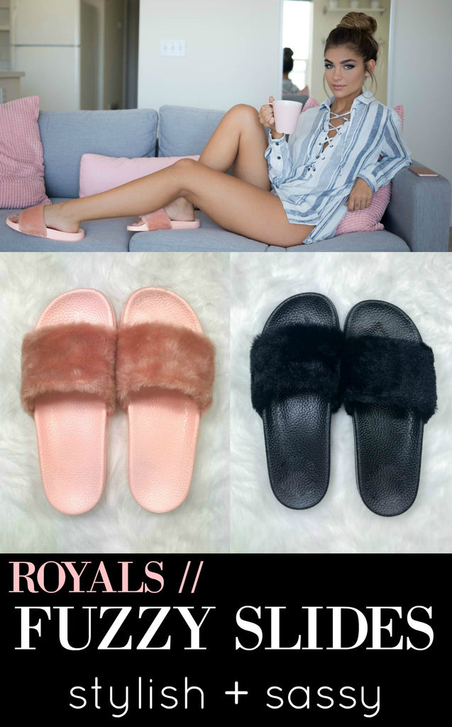 Royals Fuzzy Slides