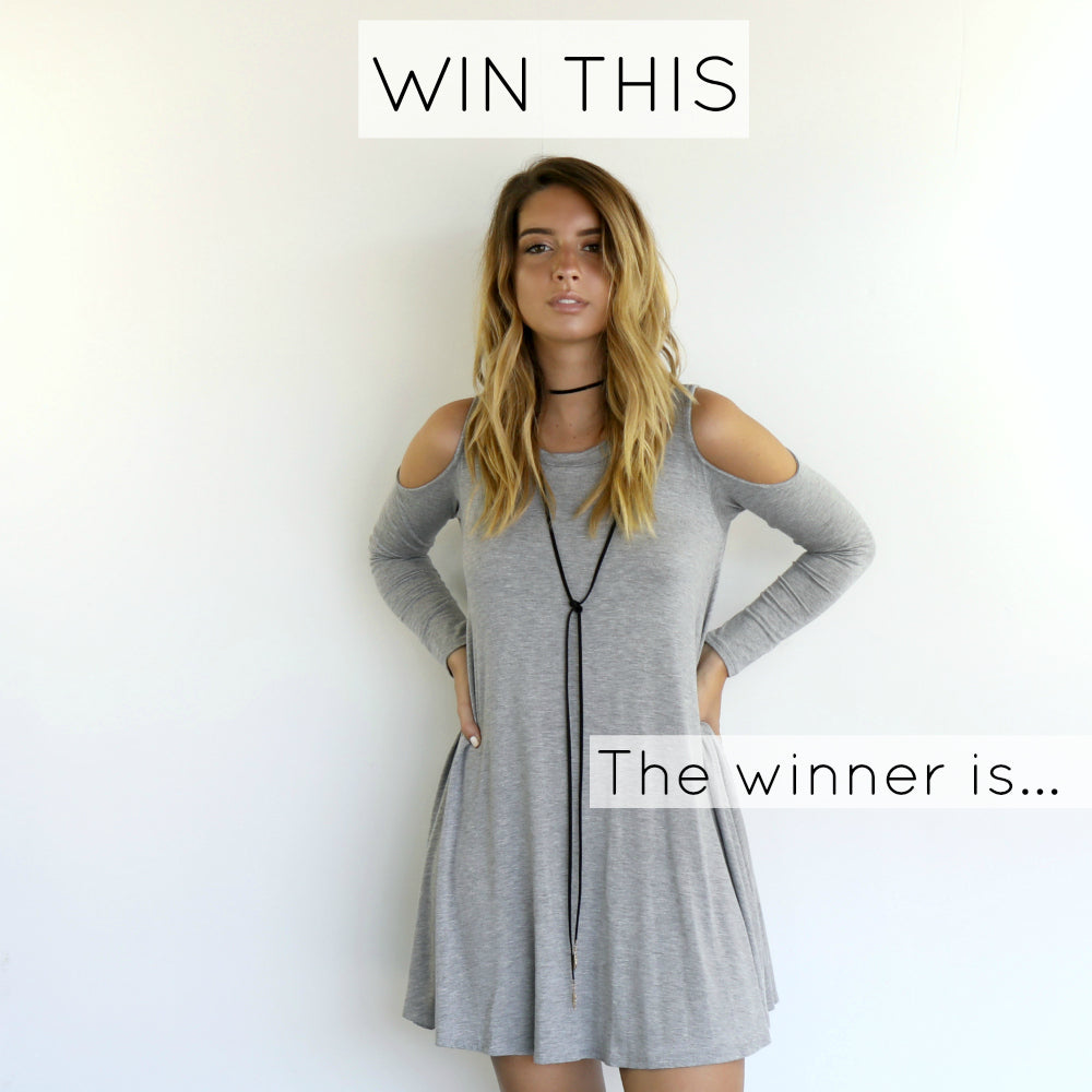 Contest Winner - Are You Ready Cold Shoulder Dress
