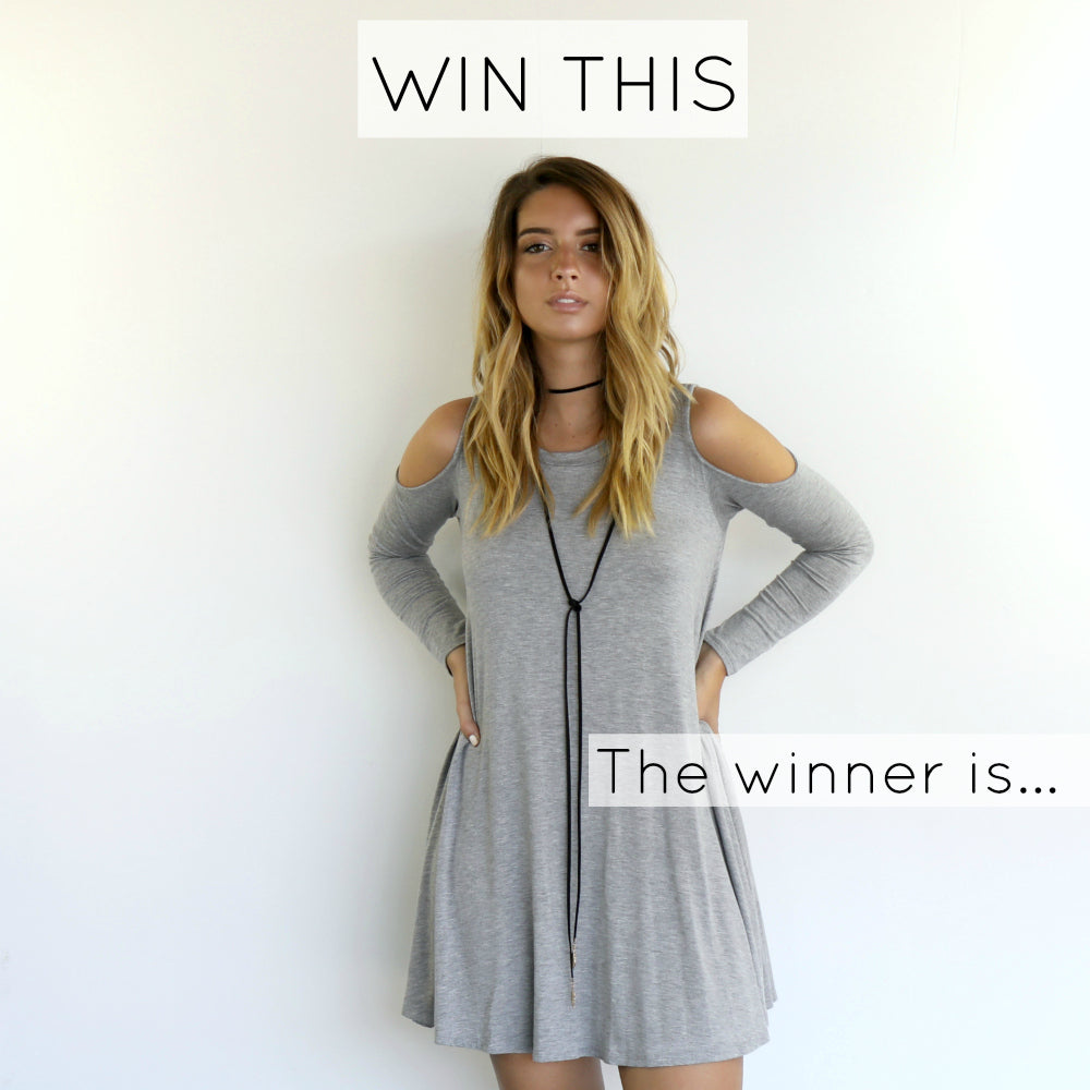 Contest Winner - Are You Ready Cold Shoulder Dress