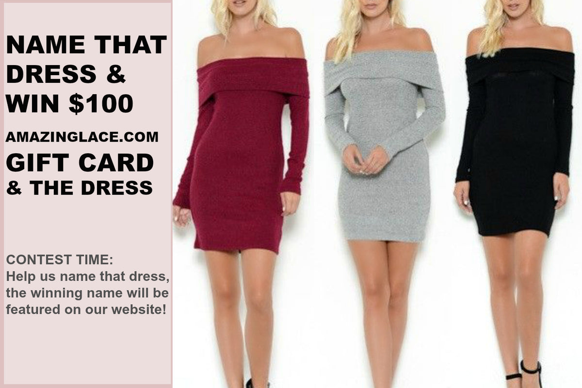 NAME THAT DRESS CONTEST & WIN $100 GIFT CARD PLUS THE DRESS – Amazing Lace