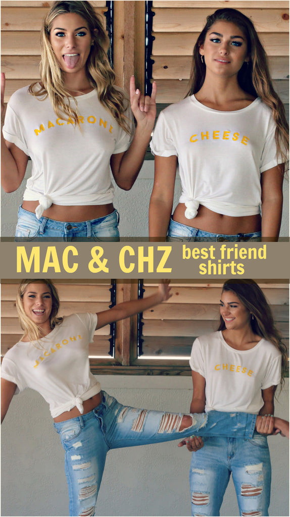 Macaroni and Cheese Best Friend Shirts