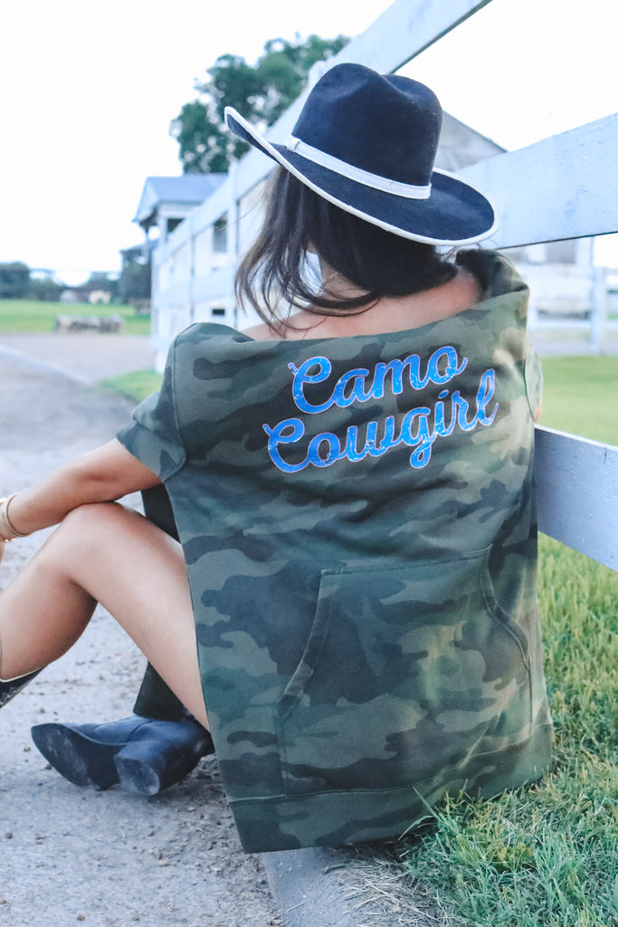 Camo Cowgirl sweatshirt 