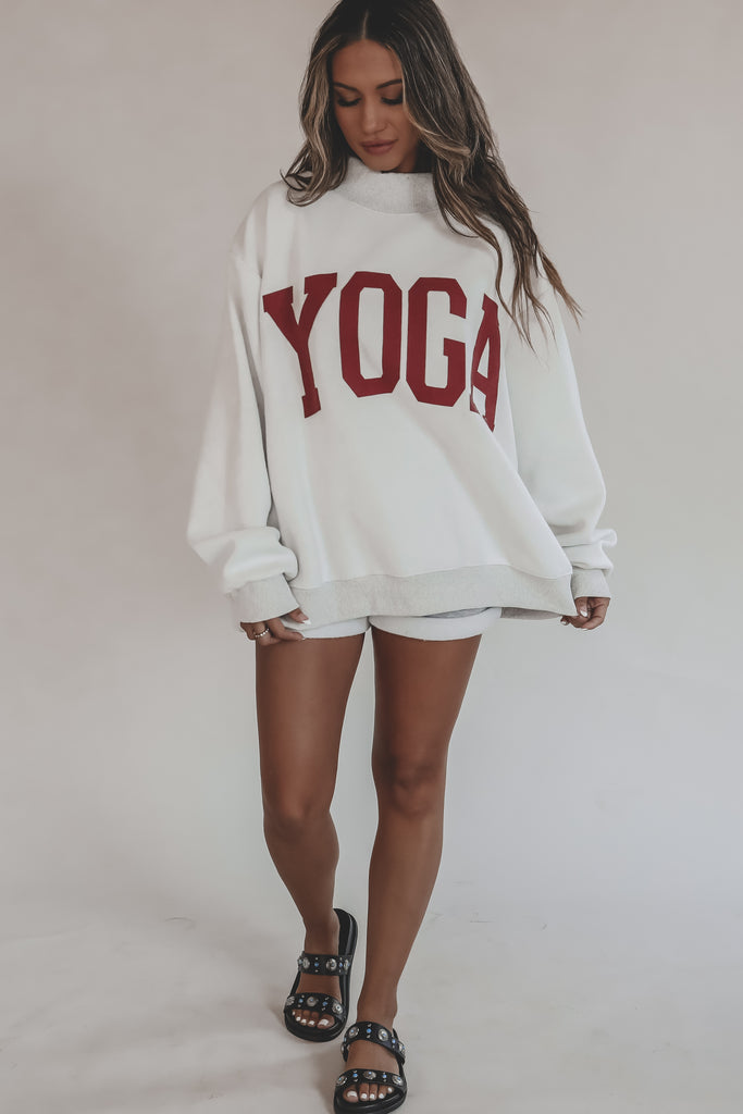 Mock neck sweatshirt