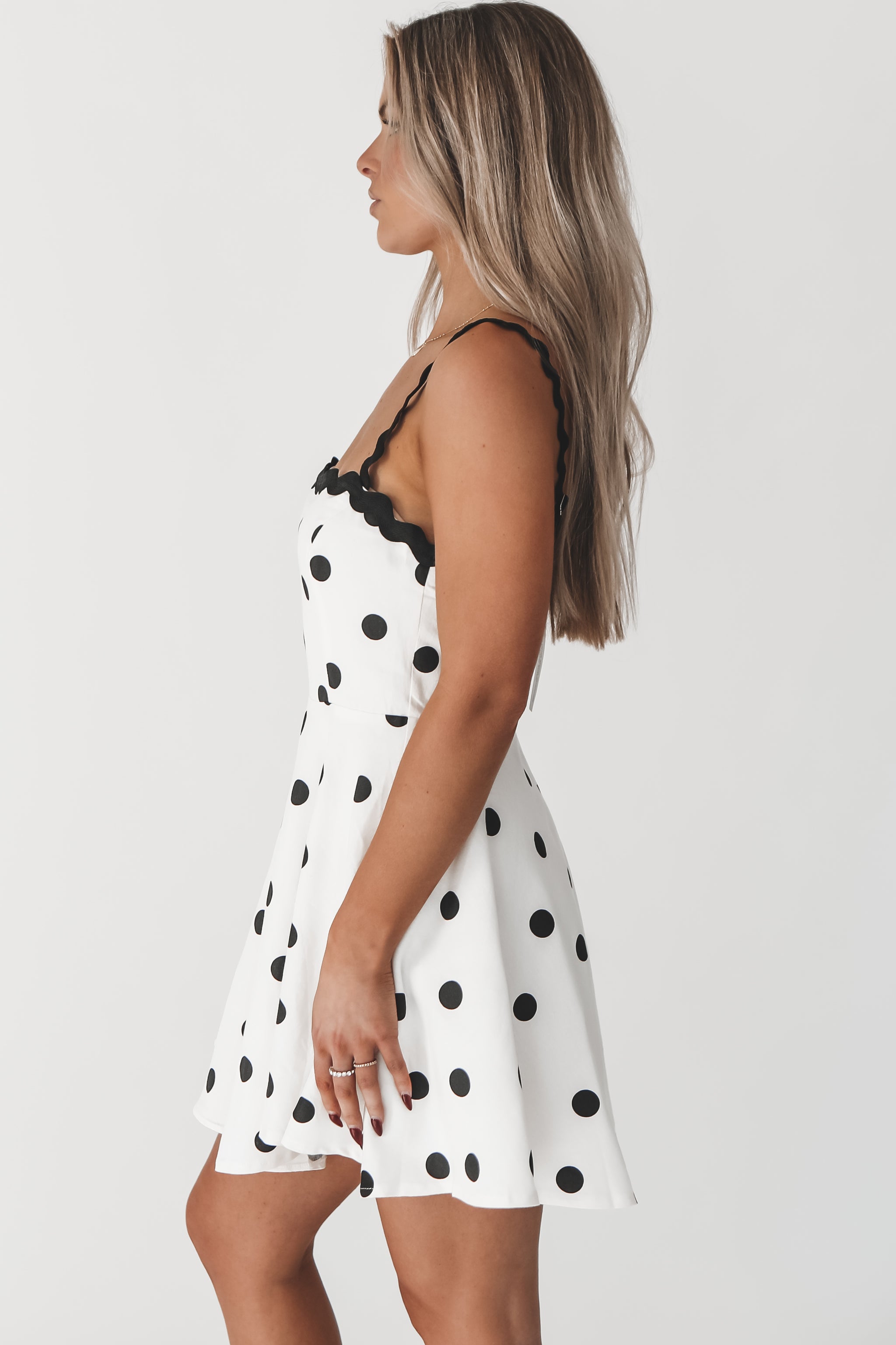 cute polka dot dress Girls Cute Fall Outfit | Polka Dot Dress And Purse Set main image 0