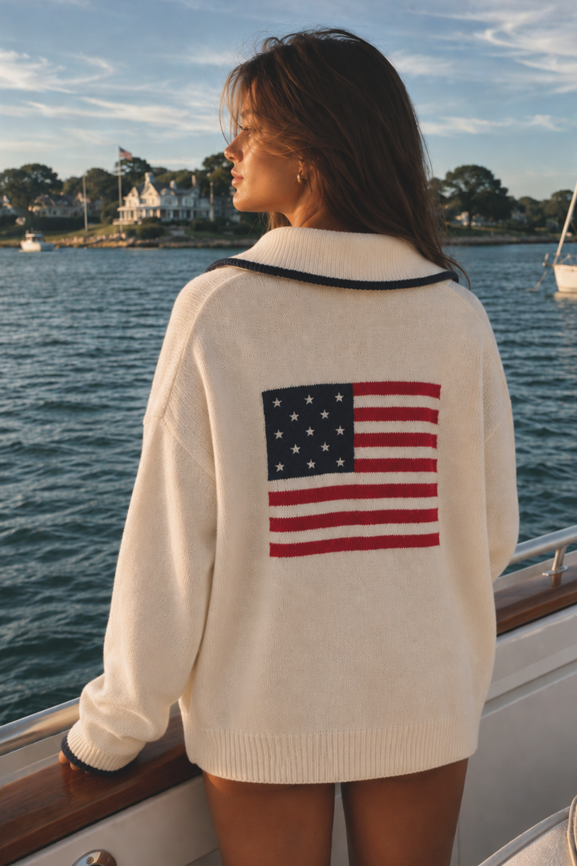 Classic All American Quarter-Zip Sweater – Amazing Lace