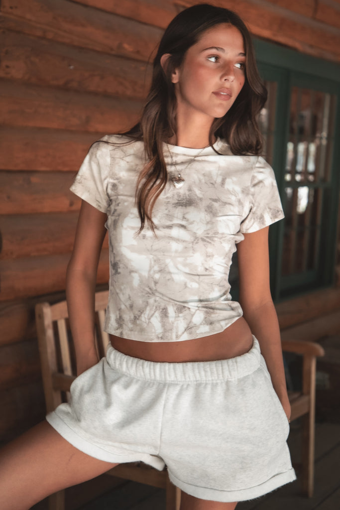 WILD DESIRE LACE TOP - TAUPE main image 1