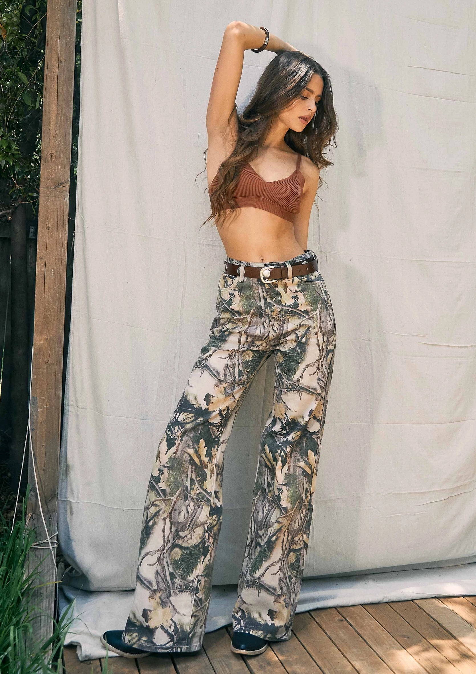 Not Your Average Camo Wide Leg Pants – Amazing Lace