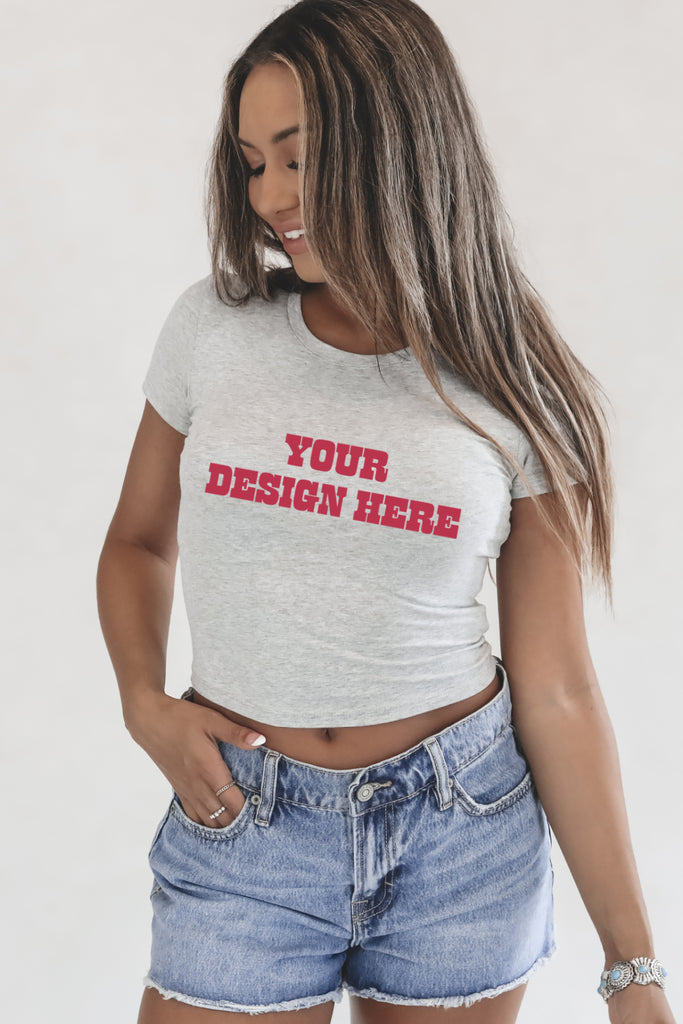 Custom baby tee girls trip matching shirts 