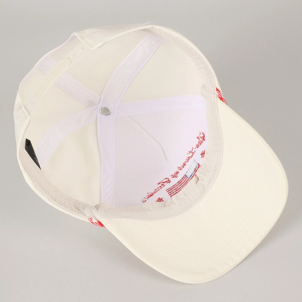 NEW FASHION CITY unisex land of freedom flag embroidered trucker hat in off-whit Fashion City - The Land of Freedom Flag Embroidered Trucker  main image 3