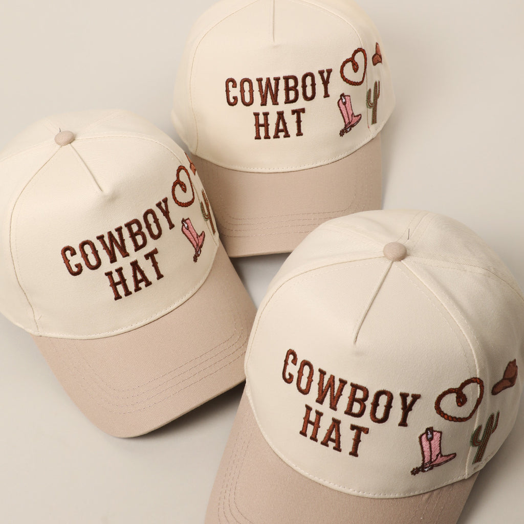 Womens cowboy hat trucker hat 