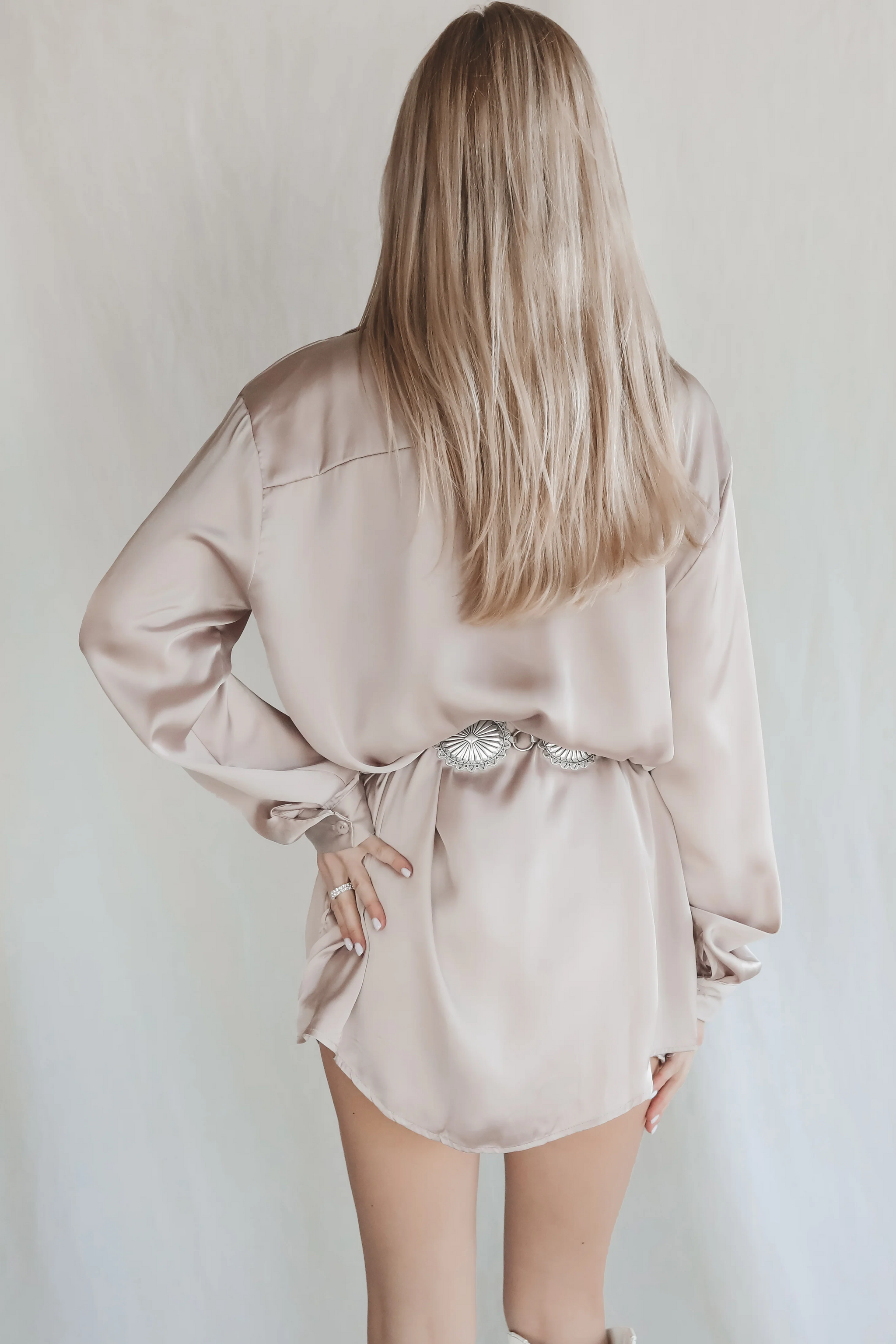 satin button up romper dress Giving Beverly Hills Satin Button Up Romper Dress Amazing Lace