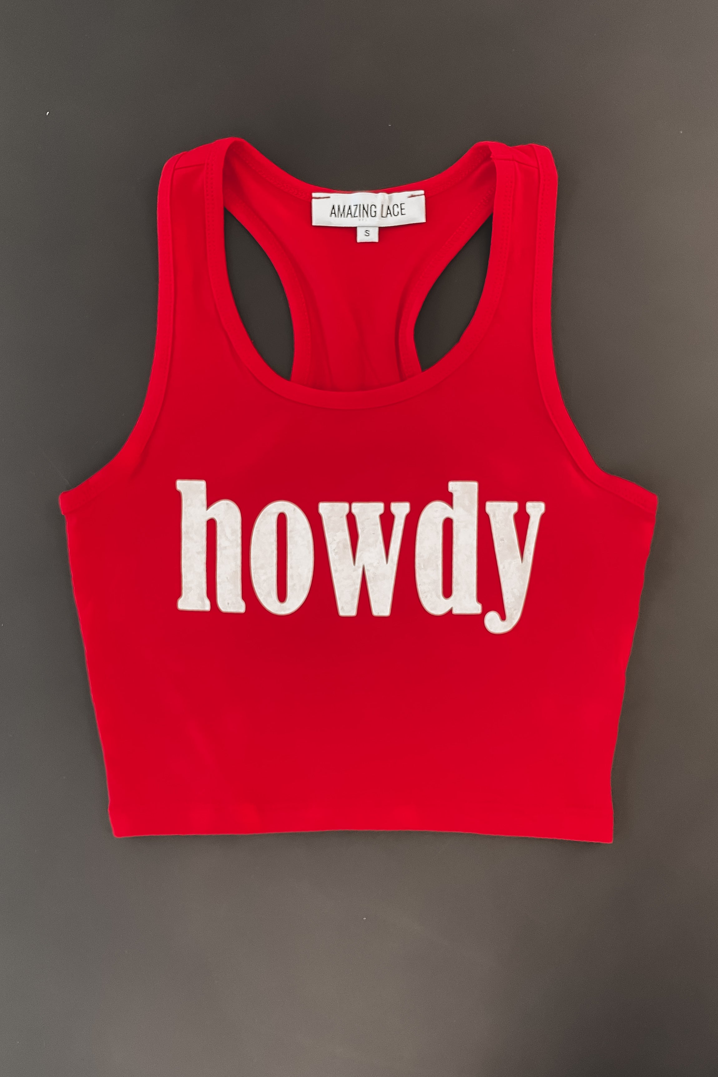 Howdy Fitted Cropped Rodeo Tank Top – Amazing Lace