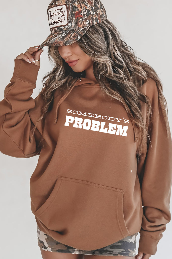 Somebody’s Problem western hooded pullover 