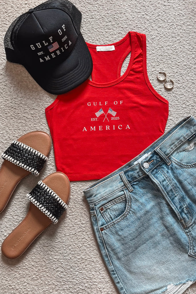 the gulf of america shirt tank top crop top womens 