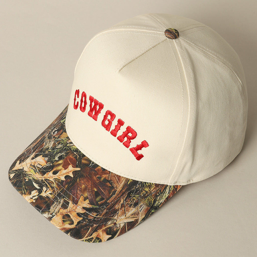 Camouflage Cowgirl trucker hat 