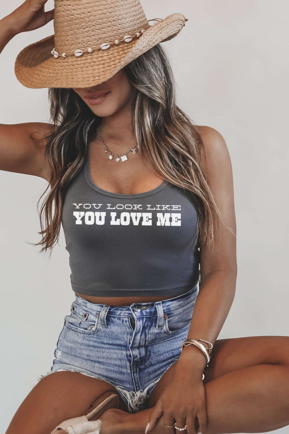 You Look Like You Love Me Graphic Tank – Amazing Lace