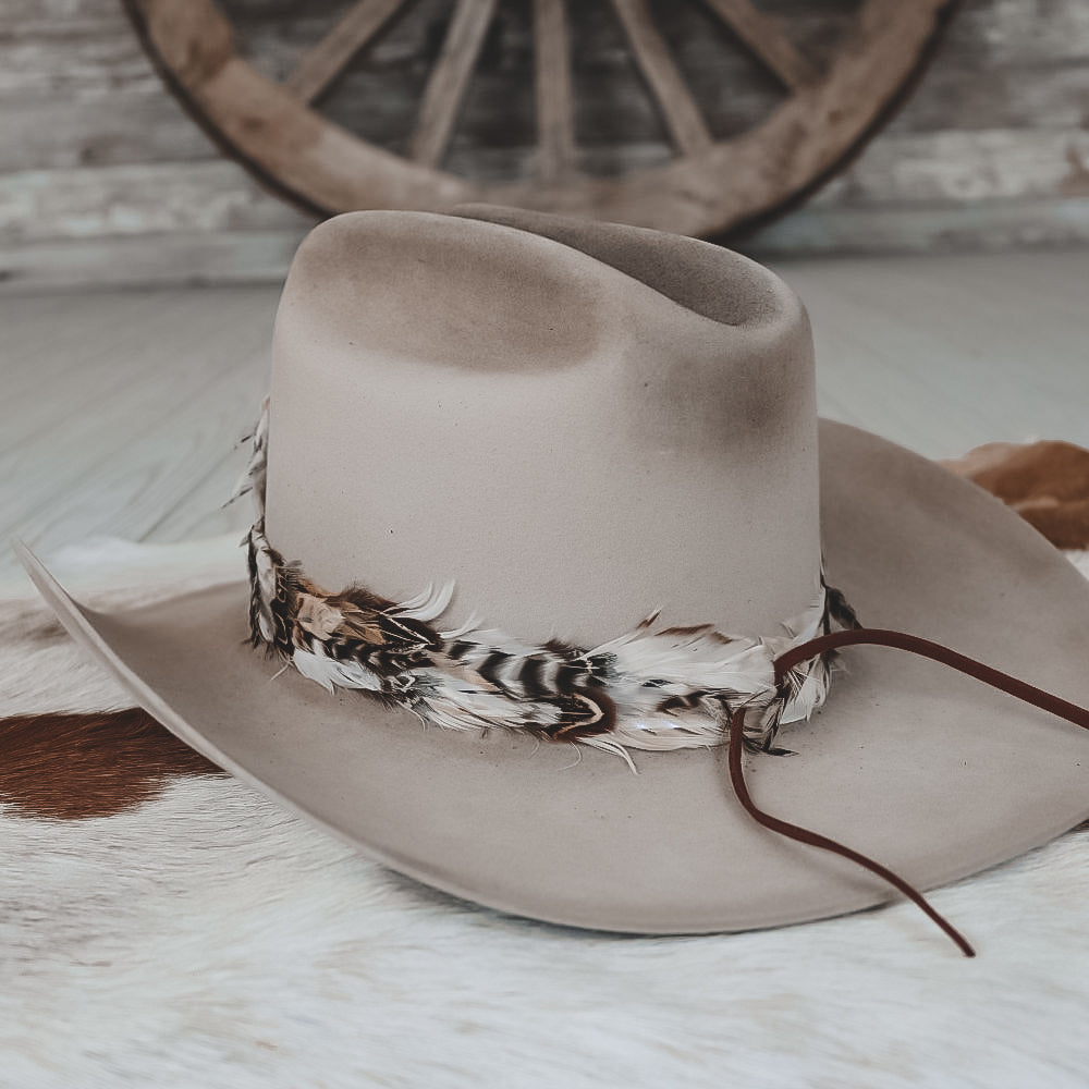 Genuine feather Cowgirl hat 