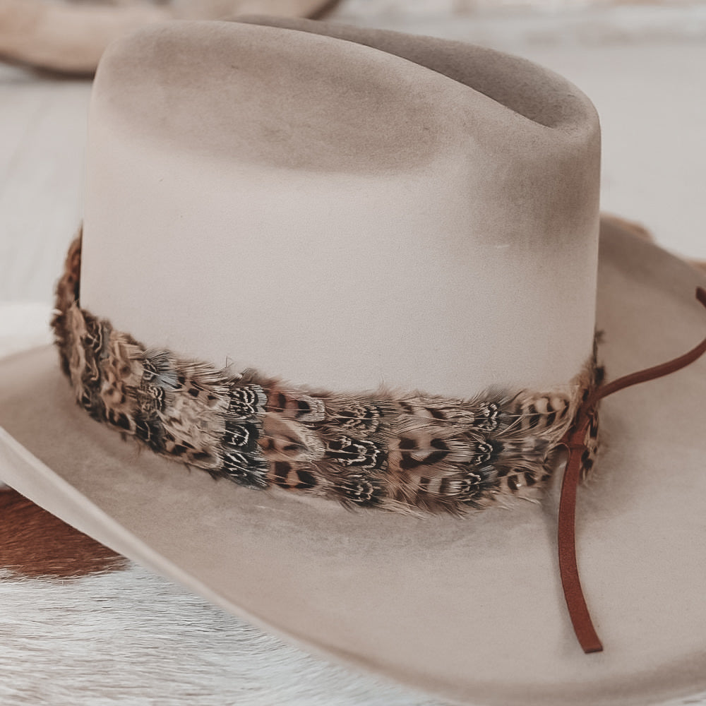 Feather cowgirl hat accessories 