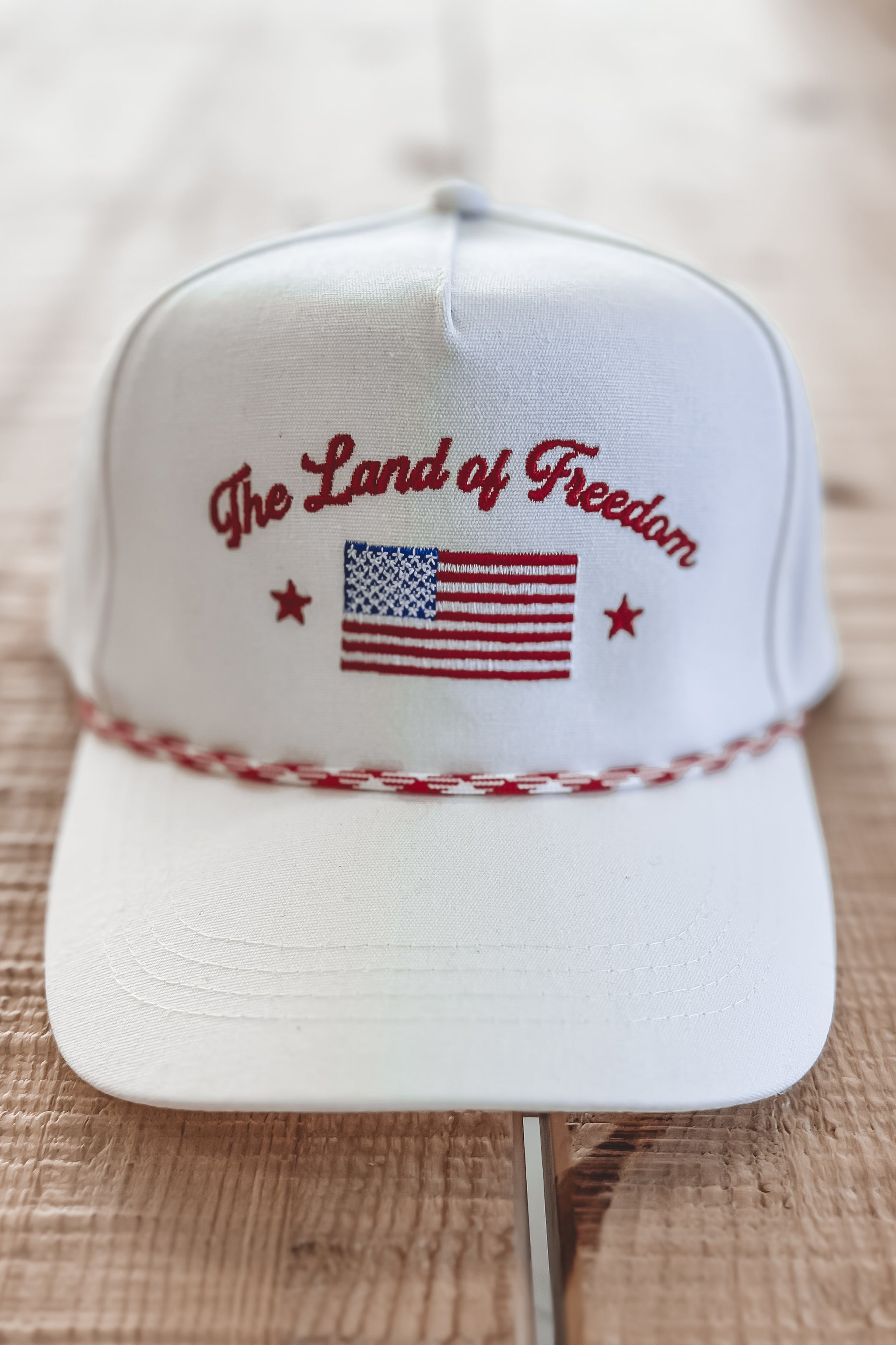 The Land Of Freedom American Flag Trucker Hat – Amazing Lace