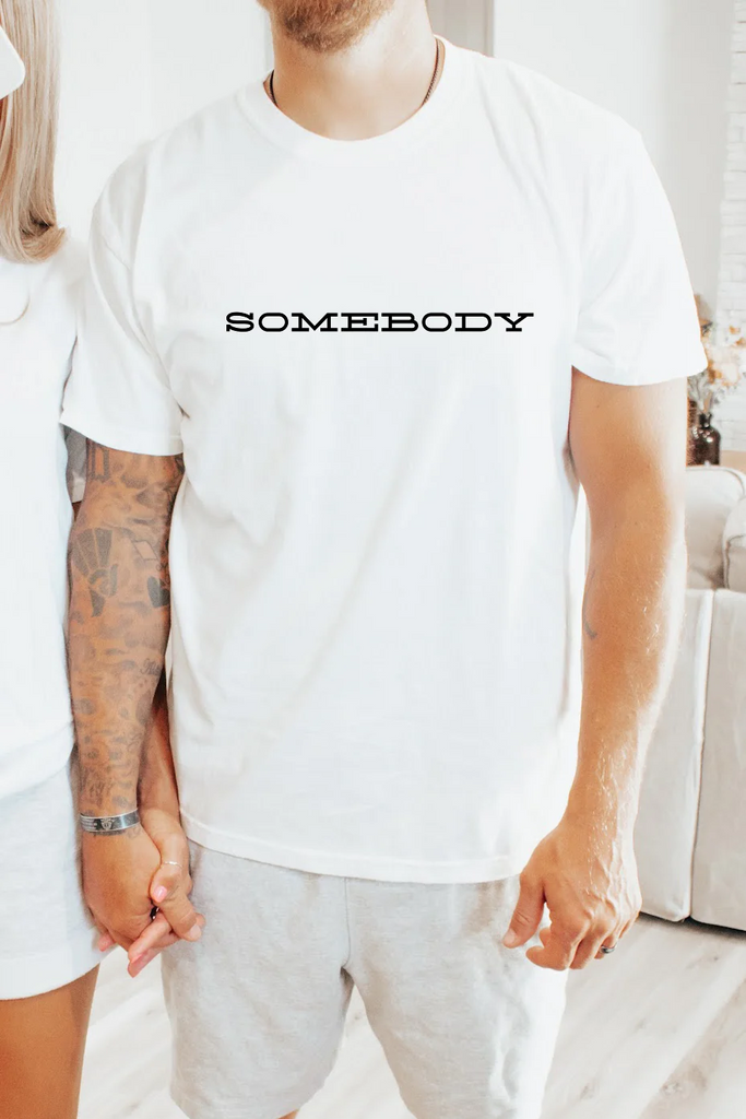  Men’s Somebody Comfort Color tee Matching couples shirts