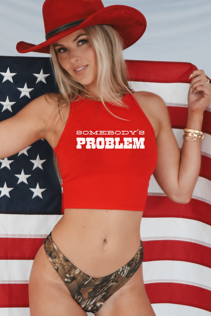 Somebody’s problem tank top 