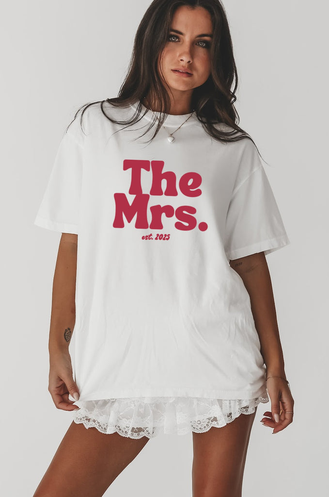 the mrs. shirt wifey tee shirt bridal gift