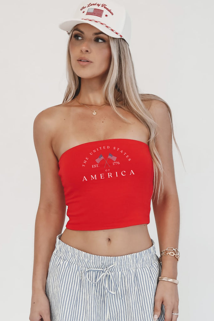 United States Double Lined Tube Top 