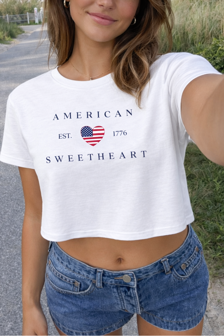 American Sweetheart Crop Top – Amazing Lace