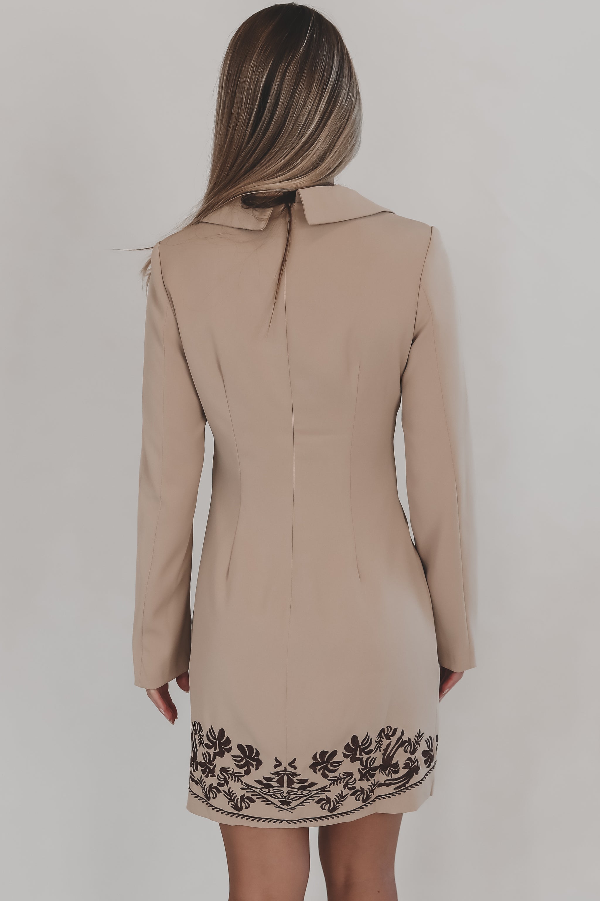 Something About Those Cowgirls Brown Western Blazer Dress – Amazing Lace