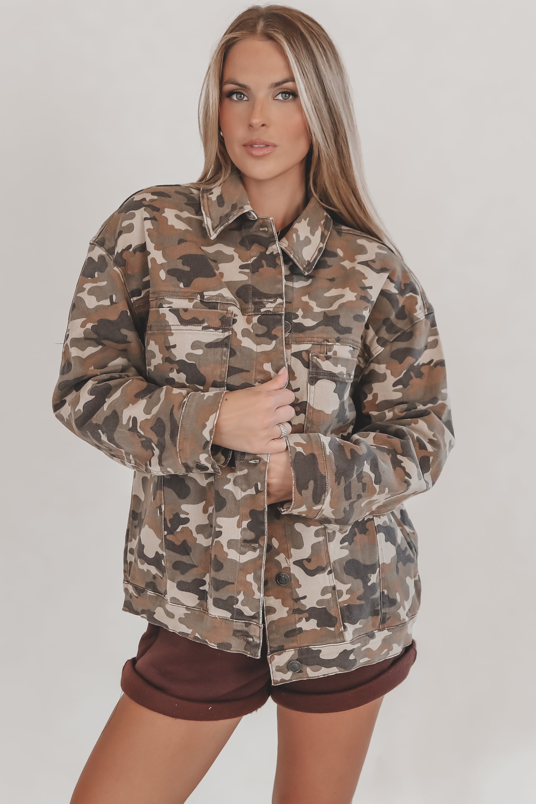 Calm Cool And Camo Denim Jacket – Amazing Lace