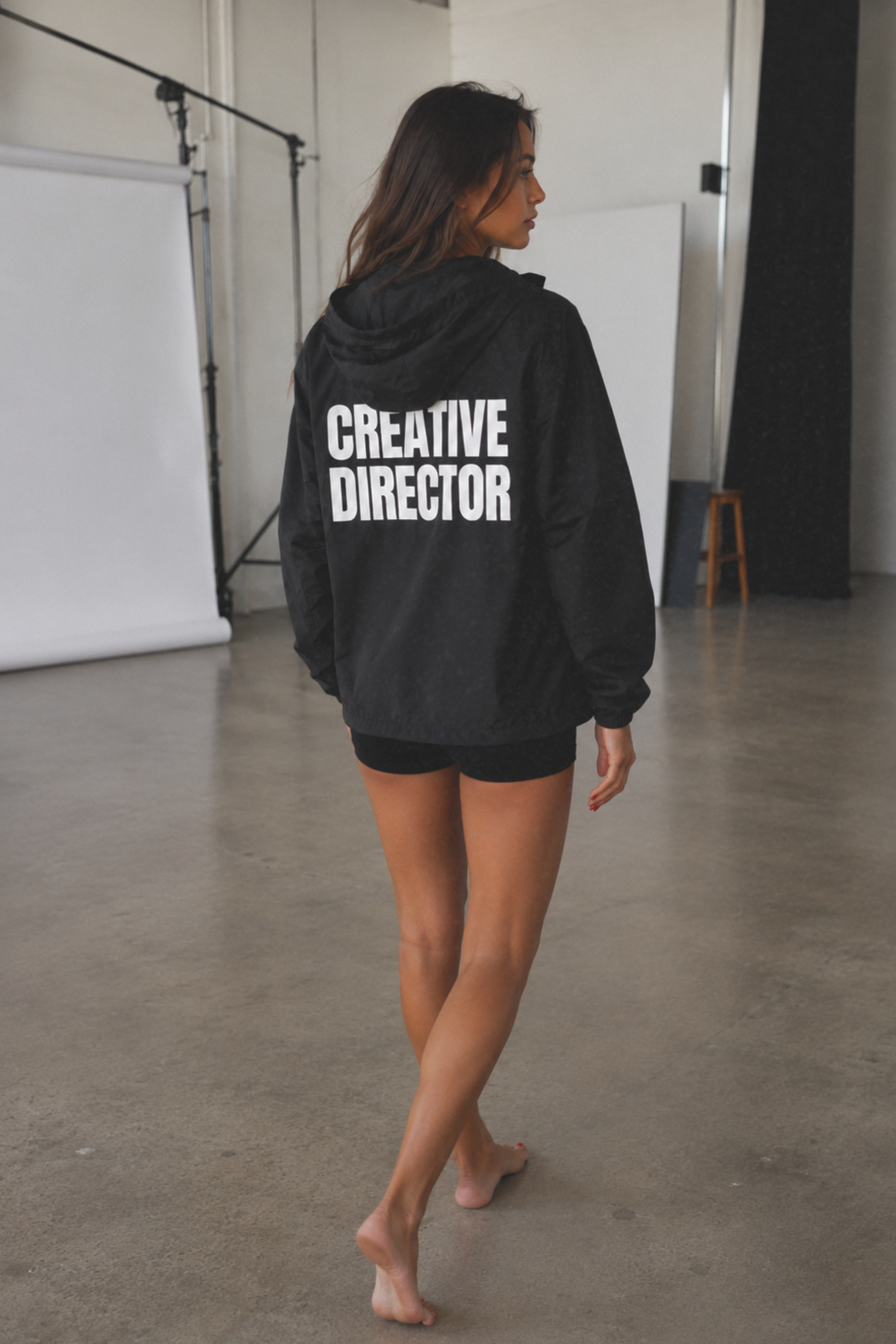 Creative Director Windbreaker Jacket Hooded Lightweight Zip Up