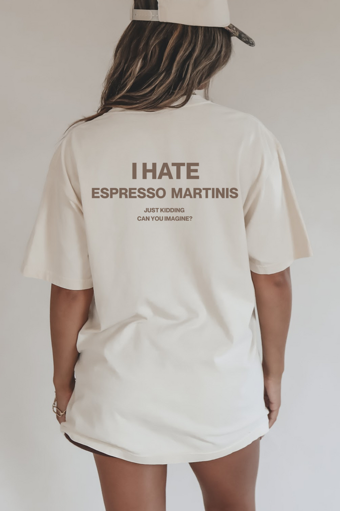 espresso martini graphic shirt cocktail art