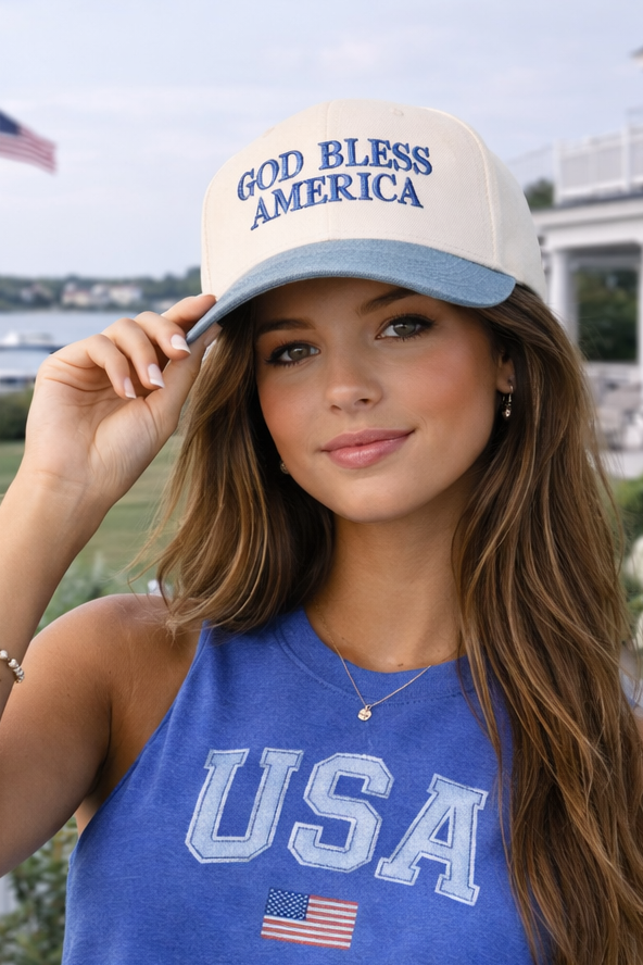 God Bless America Hat – Amazing Lace