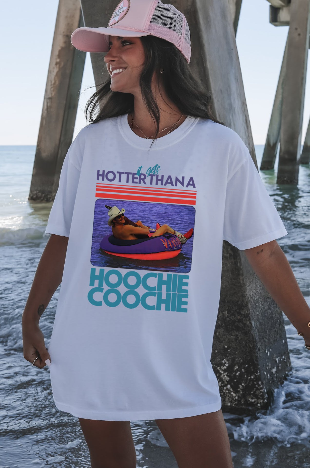 Hotter Than A Hoochie Coochie Country Comfort Color Unisex Tee