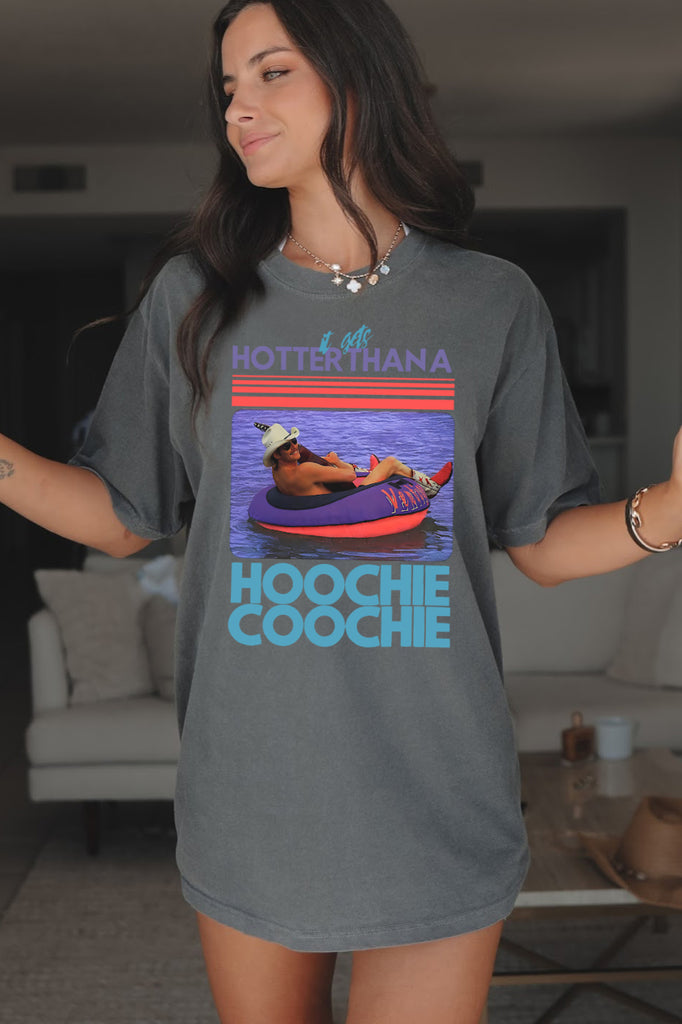 hotter than a hoochie coochi baby tee shirt tshirt comfort colors