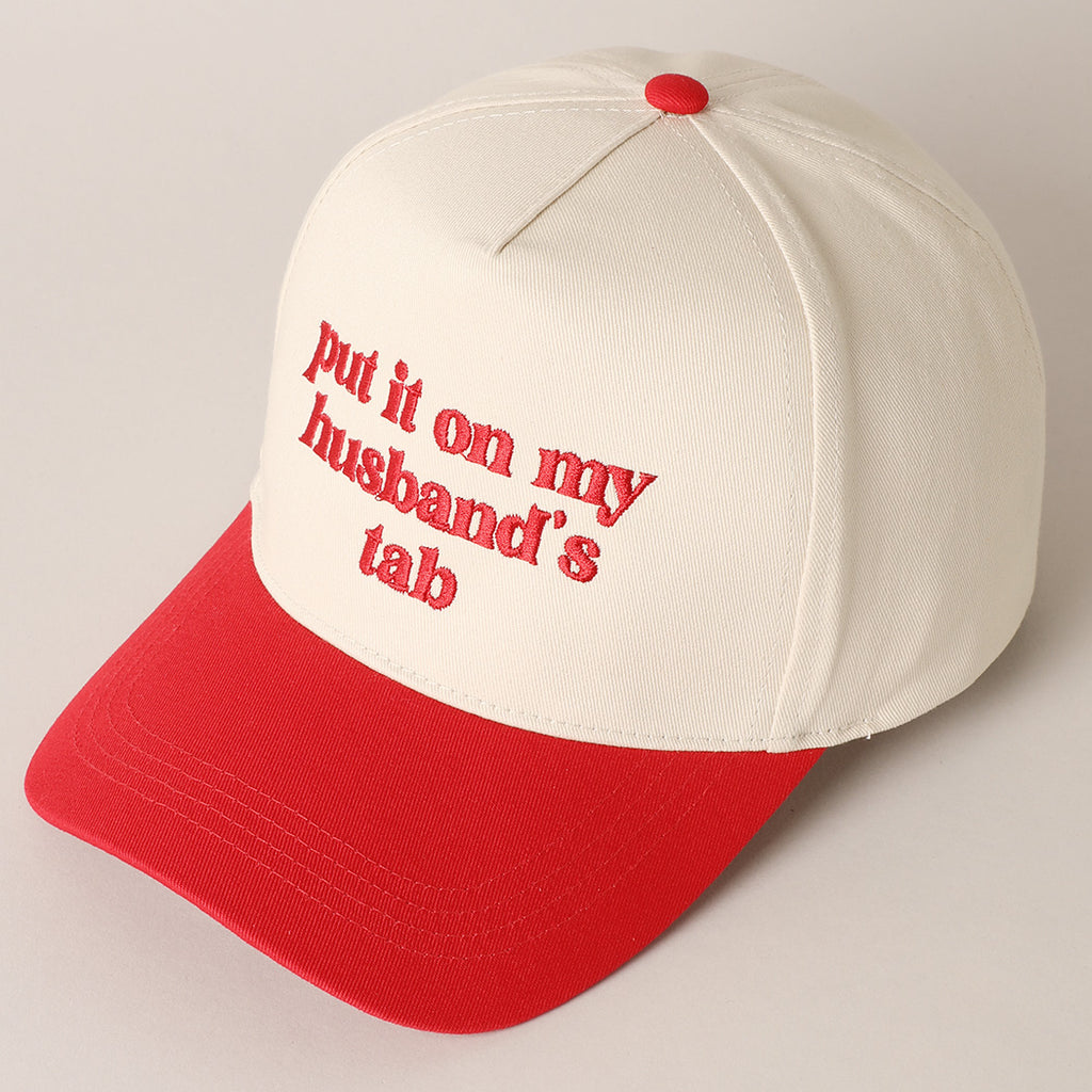 Husbands tab trucker hat